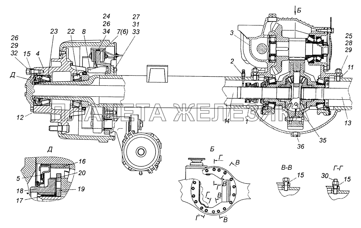 43253-2400025-10 Мост задний КамАЗ-43255 (Евро-2)