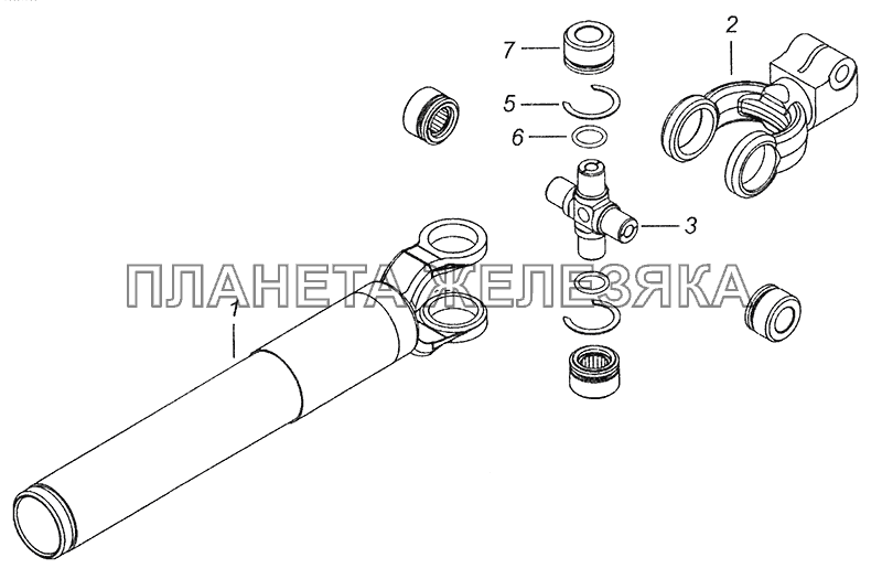 43255-3422014-19 Шарнир с втулкой КамАЗ-43255 (Евро-3)