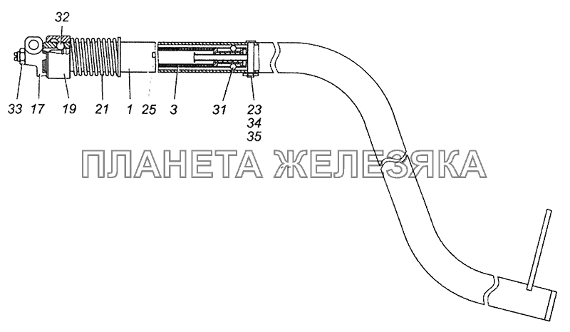 54115-1703325 Тяга КамАЗ-43255 (Евро-3)