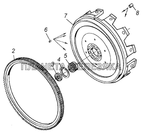 Маховик КамАЗ-4326
