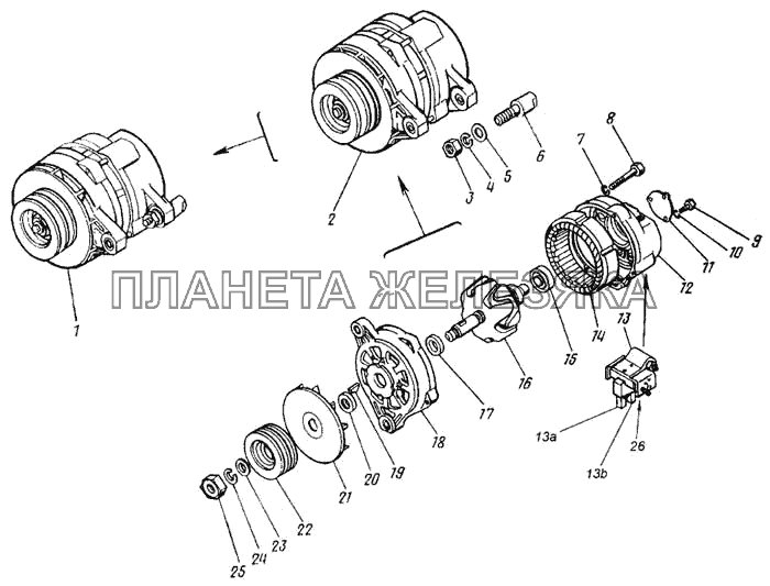 Генератор КамАЗ-4326