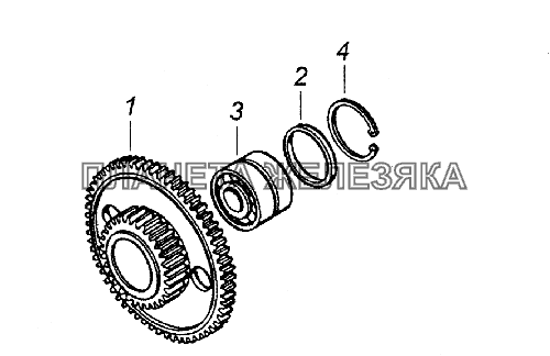 740.1029114 Шестерня, ведущая привода распределительного вала КамАЗ-43261 (Евро-1, 2)