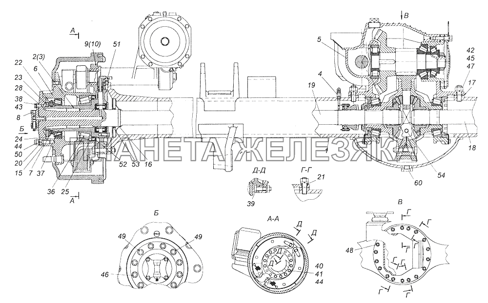 43118-2400021-10 Мост задний КамАЗ-43261 (Евро-1, 2)