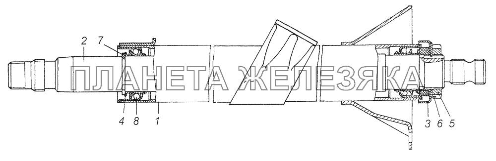 4310-3444010 Колонка рулевого управления КамАЗ-43261 (Евро-1, 2)