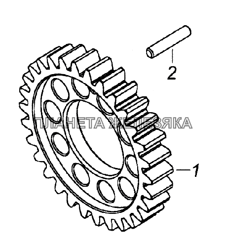 7406.1005031 Шестерня коленчатого вала КамАЗ-43261 (Евро-1, 2)