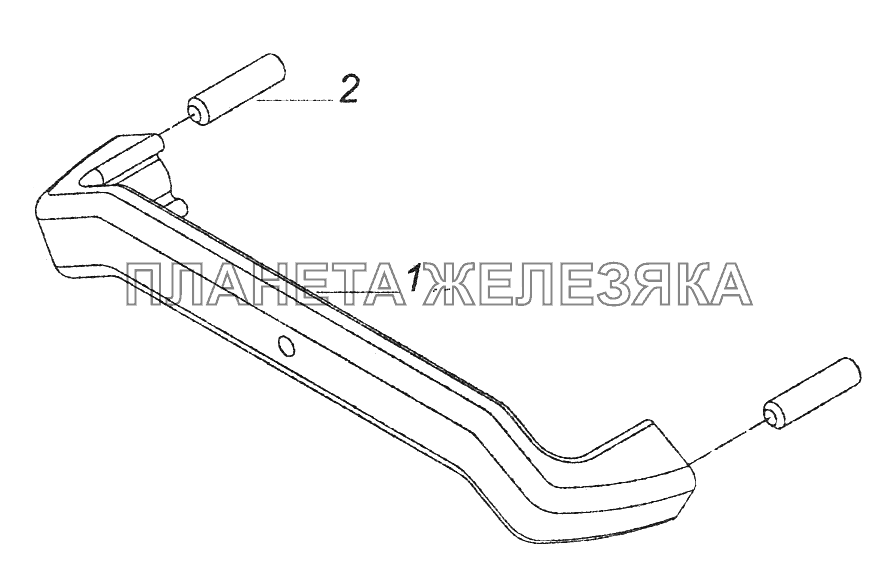 53205-5310010 Ручка передка КамАЗ-43261 (Евро-1, 2)