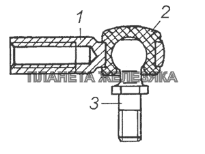 5320-1108054 Наконечник в сборе КамАЗ-5350 (6х6)