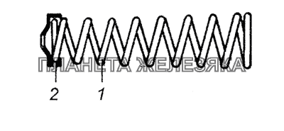 5320-1602518 Пружина главного цилиндра управления сцеплением КамАЗ-6350 (8х8)