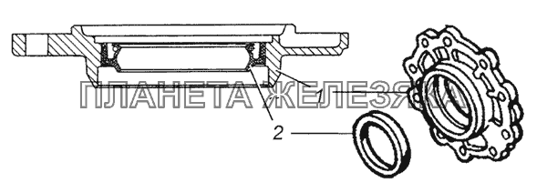 5320-2402050 Крышка стакана в сборе КамАЗ-5350 (6х6)