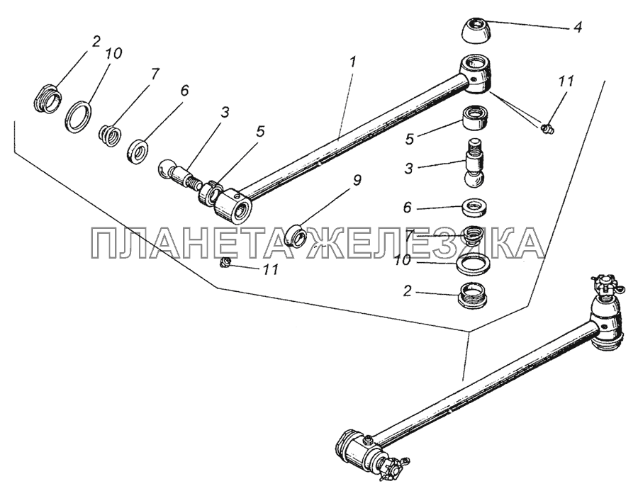 4310-3414010 Тяга сошки КамАЗ-5350 (6х6)