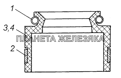 740.1007262-01 Манжета уплотнительная клапана в сборе КамАЗ-5350 (6х6)