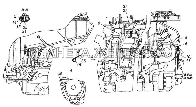 65115-1104002 Установка топливопроводов КамАЗ-53501 (6х6)