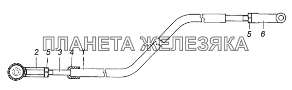 54115-1108040 Толкатель в сборе КамАЗ-53504 (6х6)