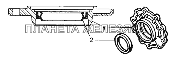 5320-2402050 Крышка стакана в сборе КамАЗ-63501 8х8