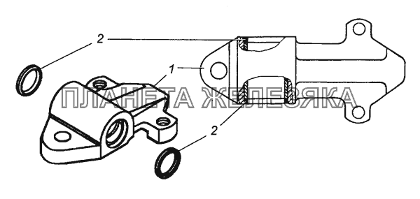 4925-2912018 Ушко с втулкой и манжетами КамАЗ-63501 8х8