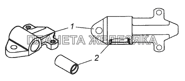4925-2912020 Ушко с втулкой КамАЗ-43501 (4х4)