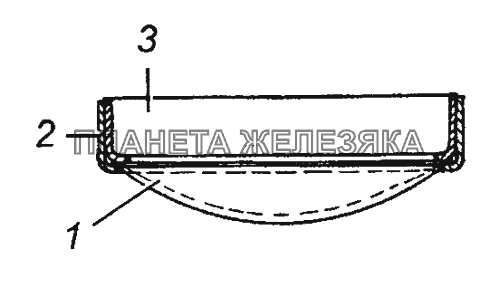 5320-1101087-10 Сетка выдвижной трубы в сборе КамАЗ-43501 (4х4)