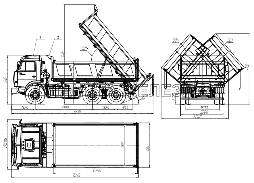 45142-0000011-13 Автомобиль-самосвал (тягач) КамАЗ-45142