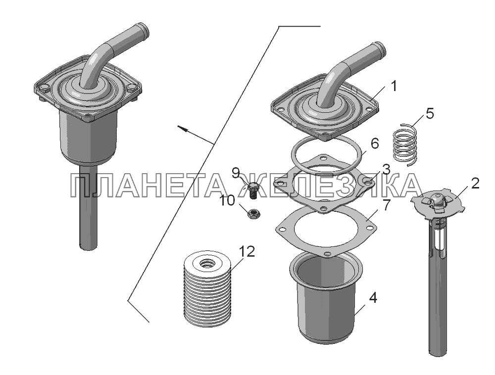 5511-8608310 Фильтр маслобака КамАЗ-45143