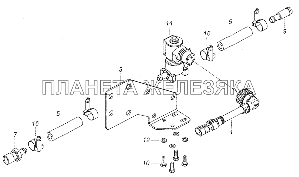 65115-1208650 Клапан в сборе КамАЗ-5308 (Евро 4)