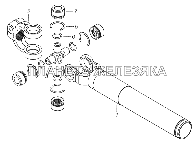 5308-3422014-10 Шарнир с втулкой КамАЗ-5308 (Евро 3)