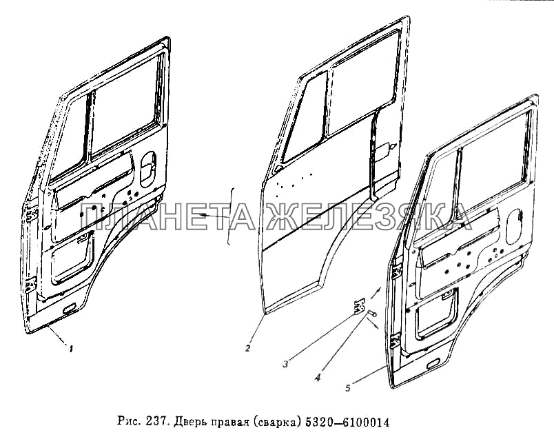 Дверь правая (сварка) КамАЗ-5410
