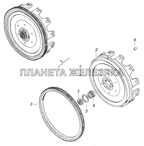 Маховик КамАЗ-53228, 65111