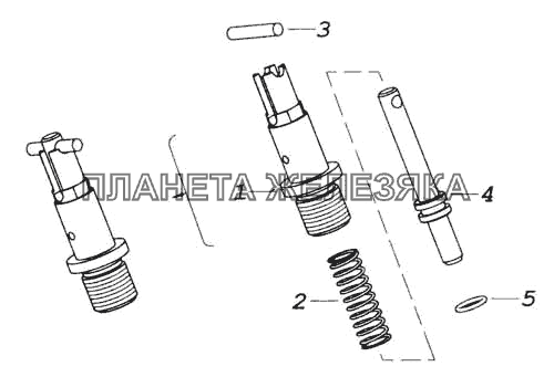 Фиксатор маховика в сборе КамАЗ-53228, 65111