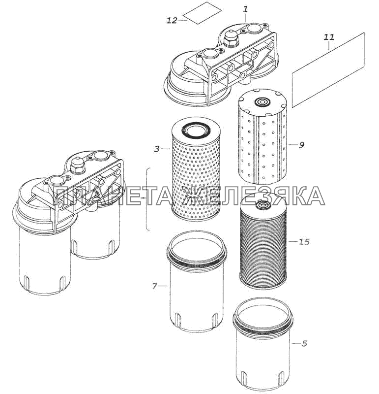 Фильтр очистки масла КамАЗ-53228, 65111