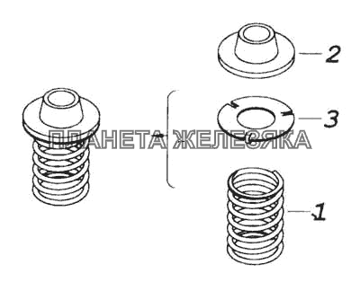 Пружина КамАЗ-53228, 65111