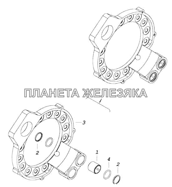 Суппорт тормоза КамАЗ-53228, 65111