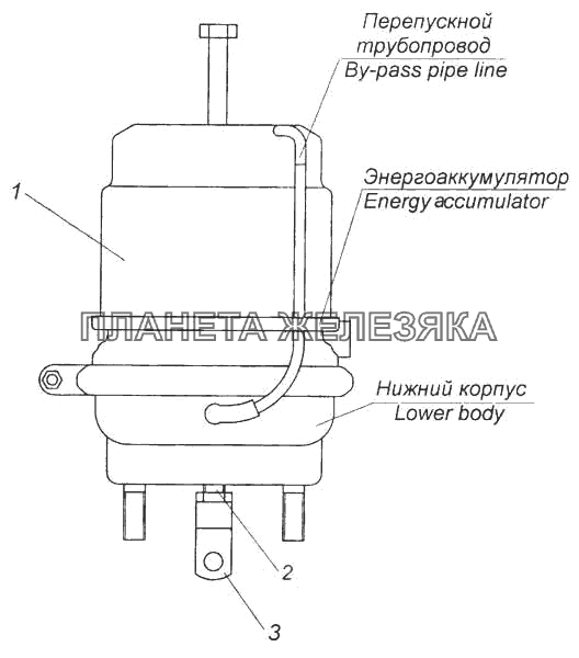 Камера тормозная тип 30/24 КамАЗ-5360