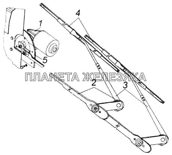 Стеклоочиститель электрический КамАЗ-5360