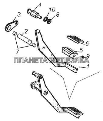 Педаль сцепления КамАЗ-5460