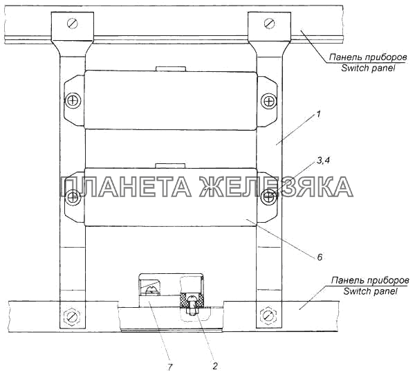 Установка предохранителей КамАЗ-5460