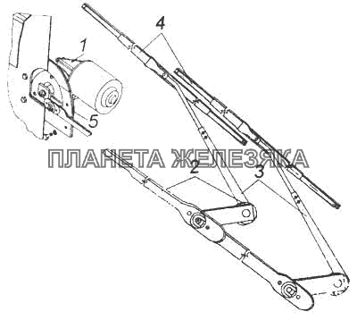 Стеклоочиститель электрический КамАЗ-5460