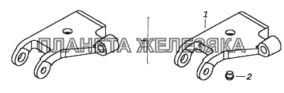 Кронштейн амортизатора левый КамАЗ-5460 (каталог 2005 г.)