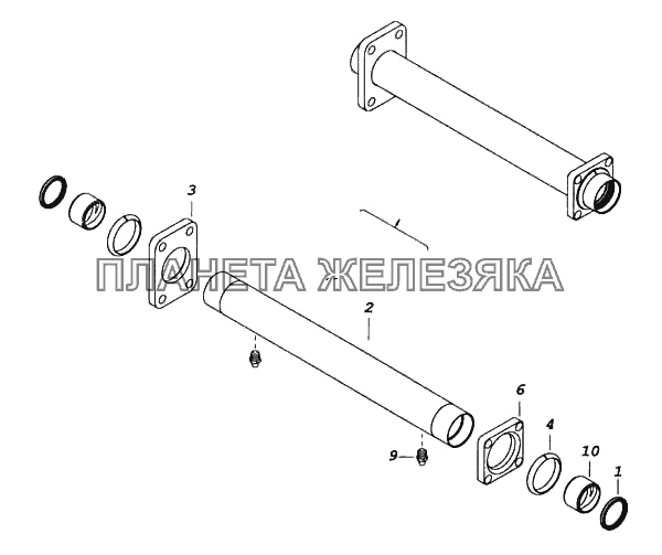 Кронштейн с втулками КамАЗ-5460 (каталог 2005 г.)