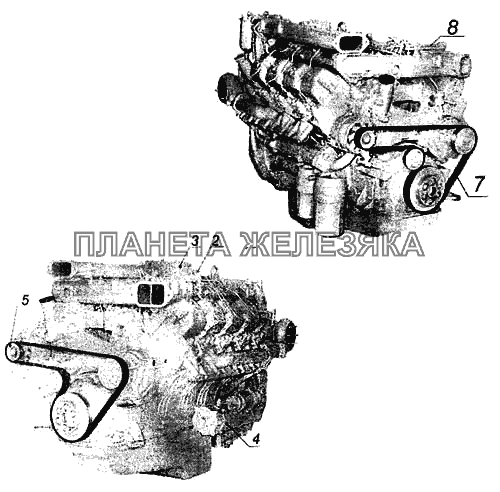 Схема приводного ремня камаз евро 5