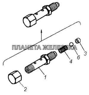 Клапан в сборе КамАЗ-6460