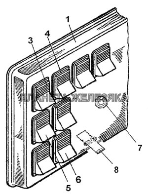 Панель выключателей КамАЗ-6460