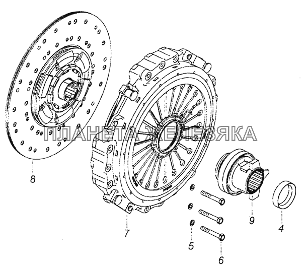 20.1600010 Сцепление КамАЗ-6460 (Евро 4)