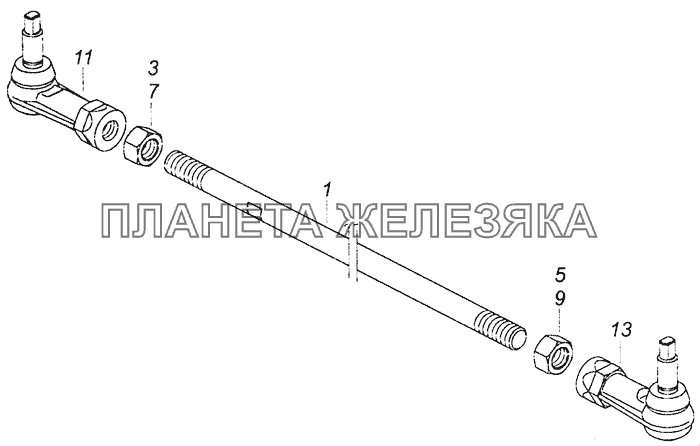 43085-1703520 Тяга реактивная КамАЗ-6460 (Евро 4)