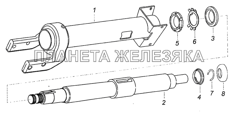 6520-3444010-19 Колонка рулевого управления КамАЗ-6460 (Евро 4)