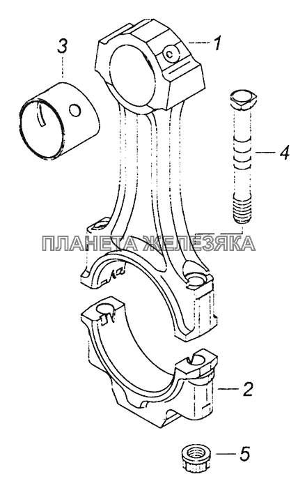 740.1004045 Шатун КамАЗ-6460 (Евро 4)