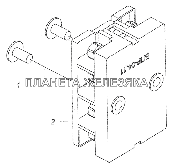 65115-3722002 Установка блока предохранителей КамАЗ-6460 (Евро 4)