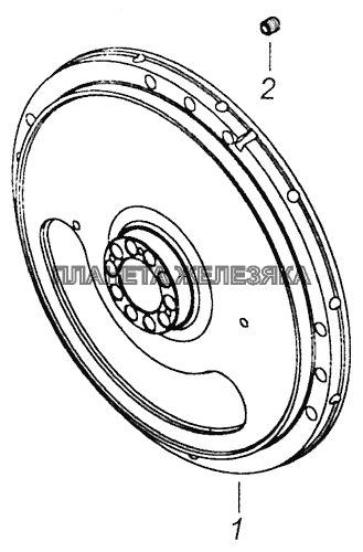 740.50-1005116 Маховик КамАЗ-6460 (Евро 4)