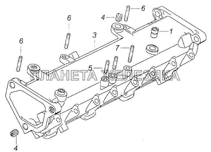 740.90-1115012-10 Коллектор впускной правый КамАЗ-6460 (Евро 4)