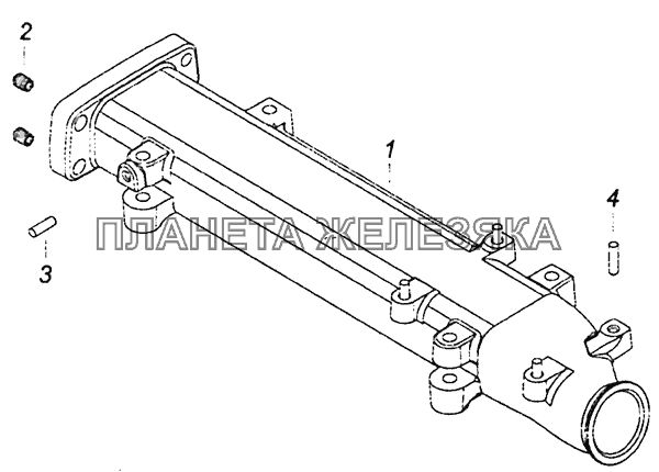 7406.1115122-10 Труба подводящая КамАЗ-6460 (Евро 4)