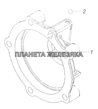 65111-1802104-10 Крышка заднего подшипника промежуточного вала КамАЗ-65111 (Евро 4)